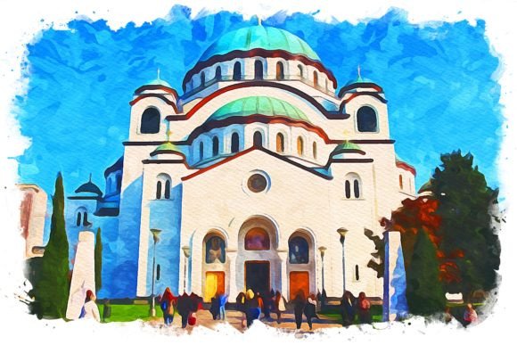 Belgrade Serbia Exquisite Watercolor Graphics 48519461 1 1 580x387 1